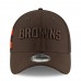 Men's Cleveland Browns New Era Brown 2018 NFL Sideline Color Rush Official 39THIRTY Flex Hat 3062639